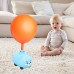 Balloon Powered Cars  and Launcher Set Preschool Educational Toys with Manual Balloon Pump for Kids Boys Girls 3-Pig Cartoon Model